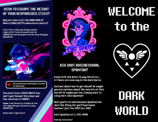 Deltarune Brochure (Outside)